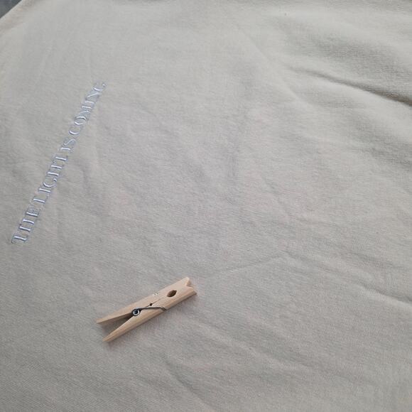 Ariana Grande The Light Is Coming Cream Sweatshirt Crewneck Adult M Stain Read - Picture 8 of 12